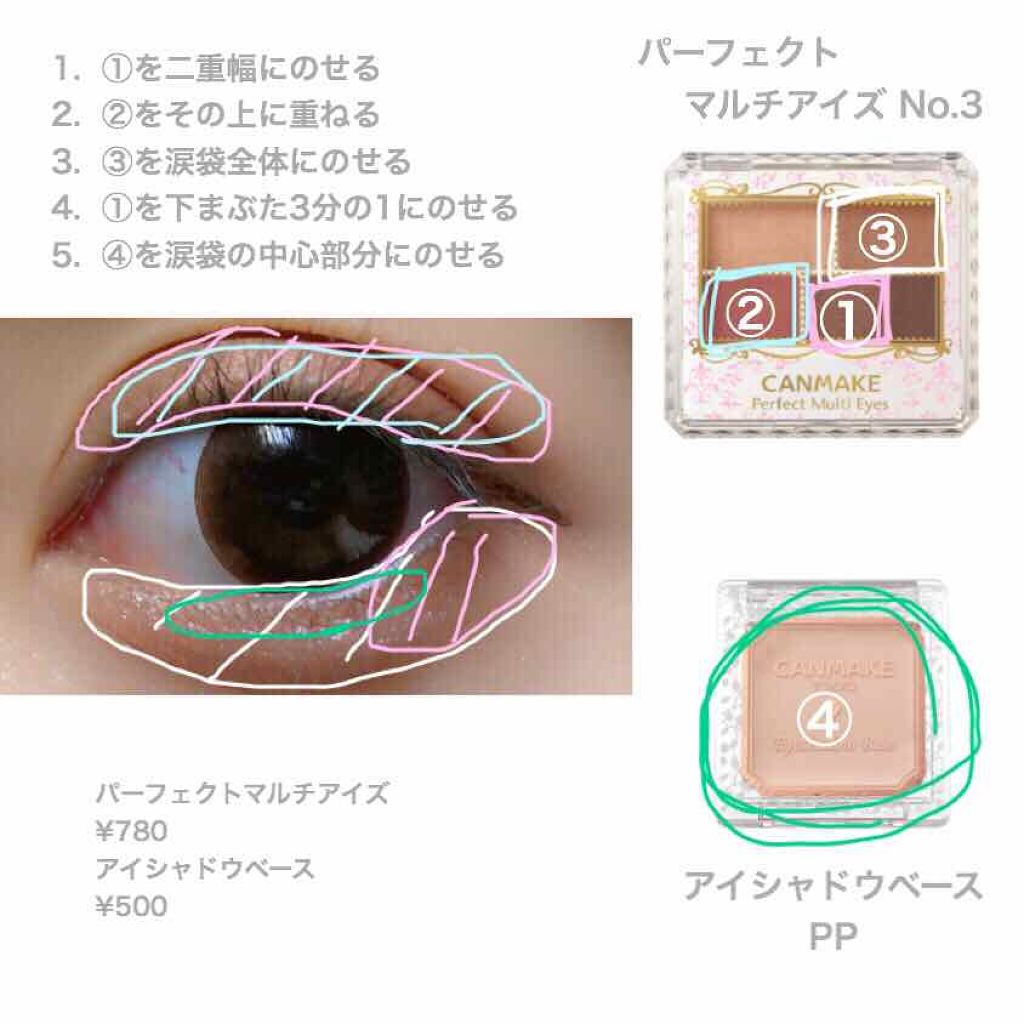 アイシャドウベース/キャンメイク/アイシャドウベースを使ったクチコミ（2枚目）