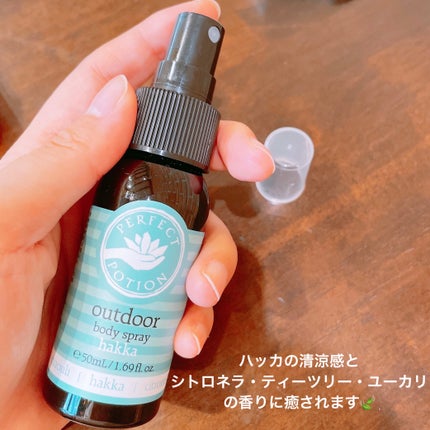 アウトドアボディスプレー ハッカ 125ml/パーフェクトポーション/ミスト状化粧水の画像