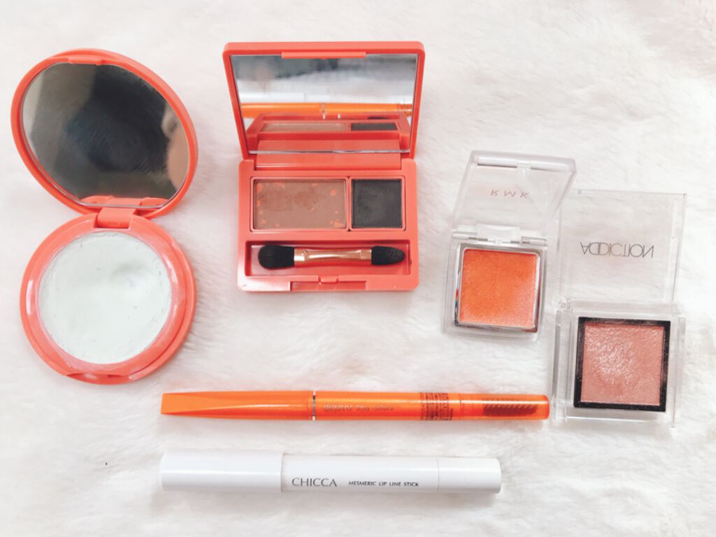 インジーニアス パウダーアイズ N EX-24 ソフトメタリックオレンジ/RMK/単色アイシャドウを使ったクチコミ（1枚目）