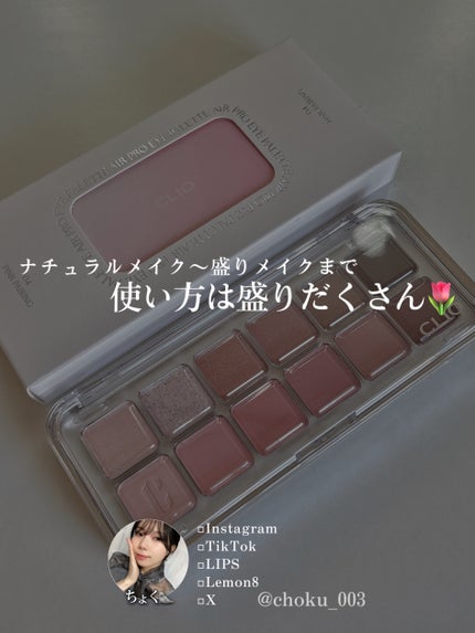 プロ アイ パレット エアー/CLIO/アイシャドウパレットを使ったクチコミ(6枚目)