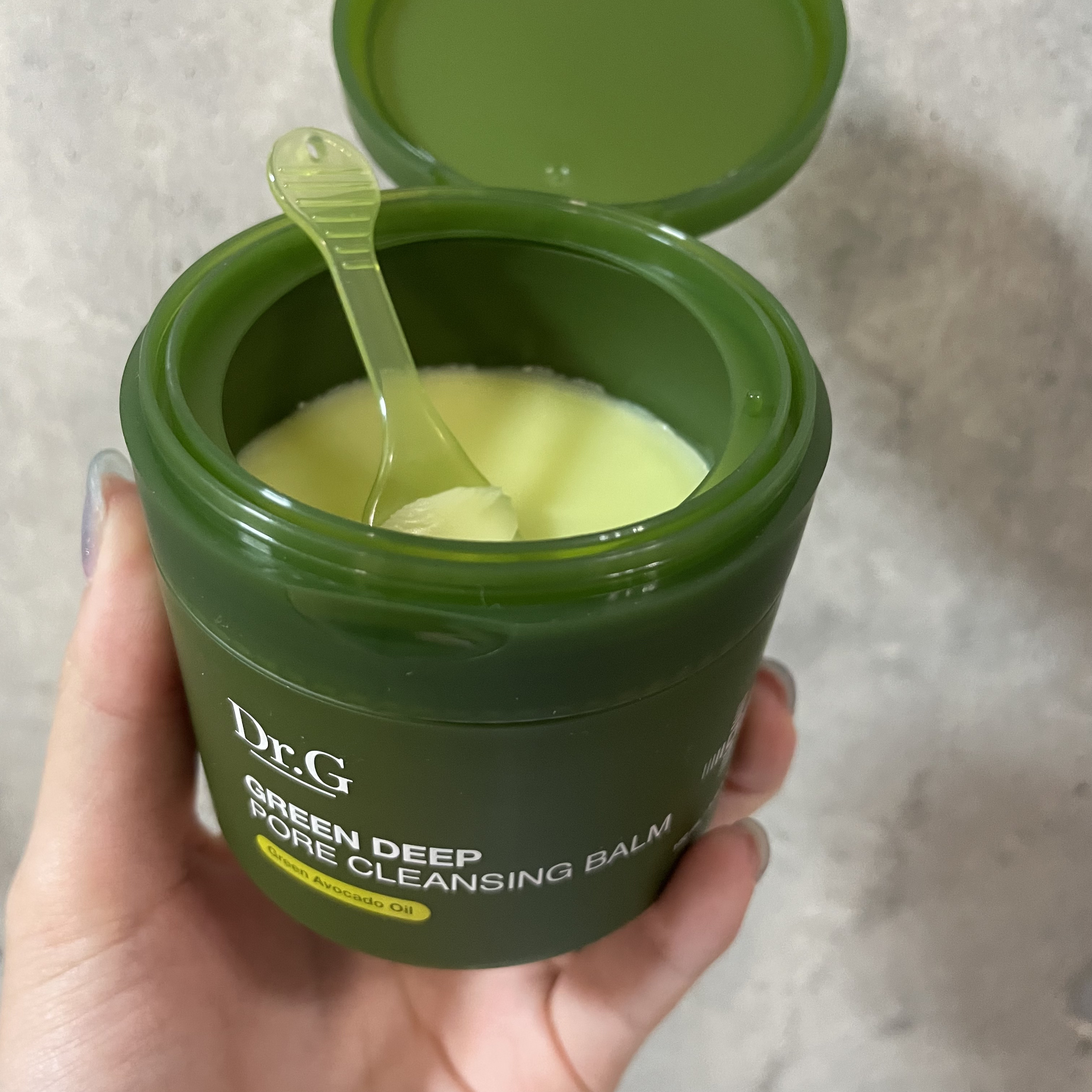 グリーンディープポアクレンジングバーム/Dr.G/クレンジングバームを使ったクチコミ（2枚目）
