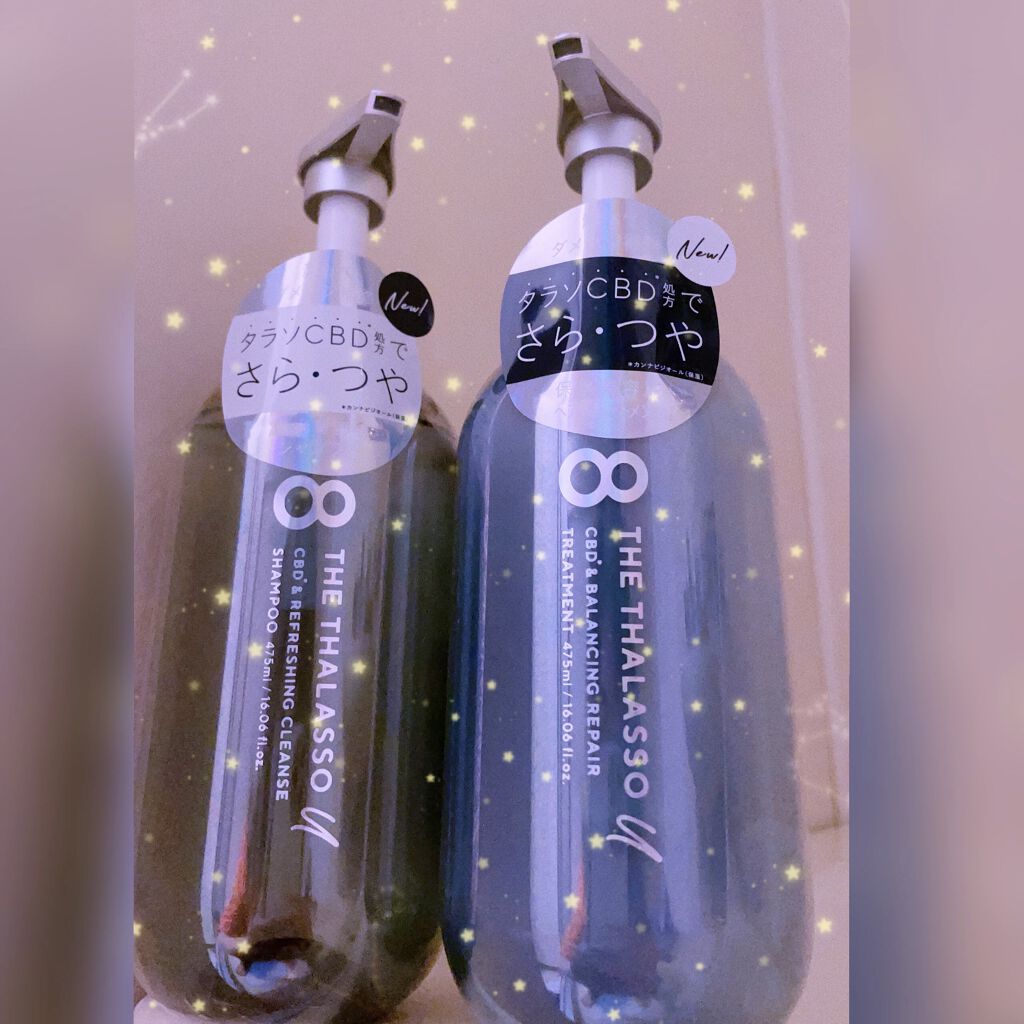 エイトザタラソ ユー CBD＆リフレッシング クレンズ 美容液シャンプー／CBD＆バランシング ダメージリペア 美容液ヘアトリートメント/エイトザタラソ/市販シャンプーを使ったクチコミ（1枚目）