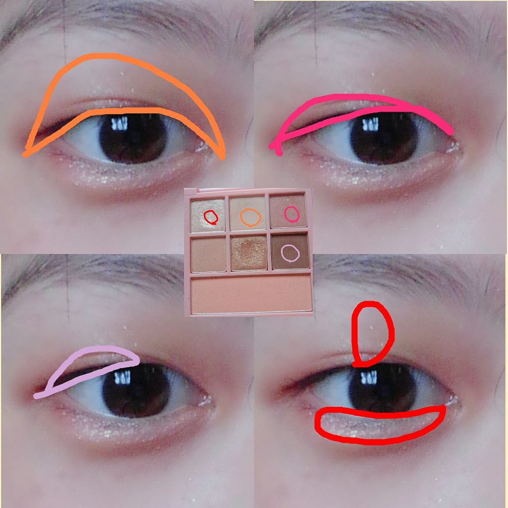 MAISON KITSUNE MULTI COLOR PALETTE/3CE/アイシャドウパレットを使ったクチコミ(3枚目)