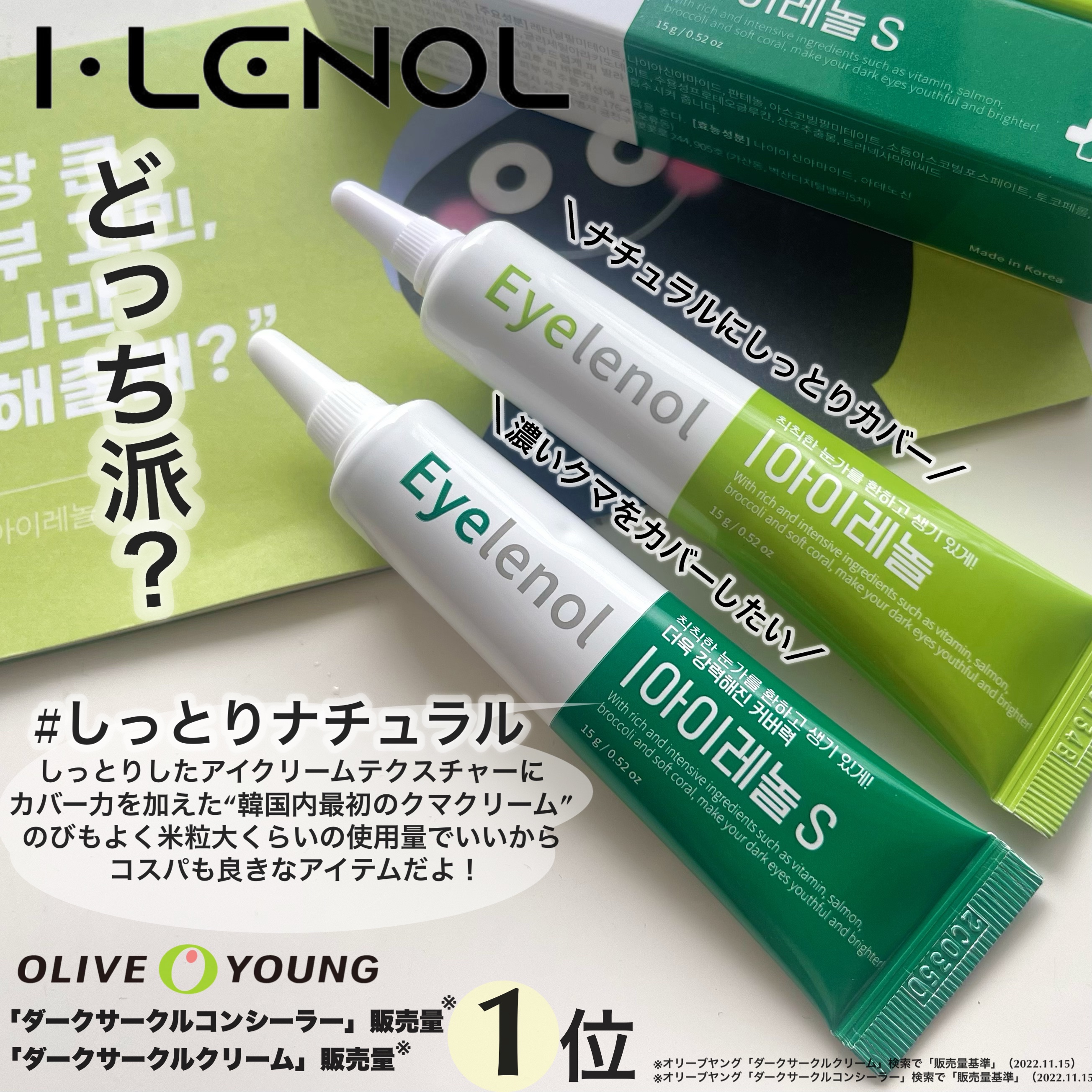 アイレノール クマクリーム/IRENOL/アイケア・アイクリームを使ったクチコミ（2枚目）