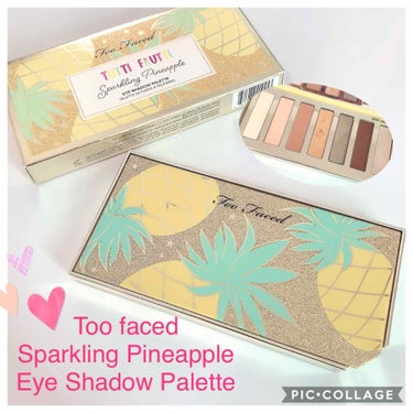 Too Faced スパークリング パイナップル アイシャドウ パレットのクチコミ「🎄#TooFaced🎄
🎄#スパークリングパイナップルアイシャドウパレット 
(Sparkli.....」（1枚目）