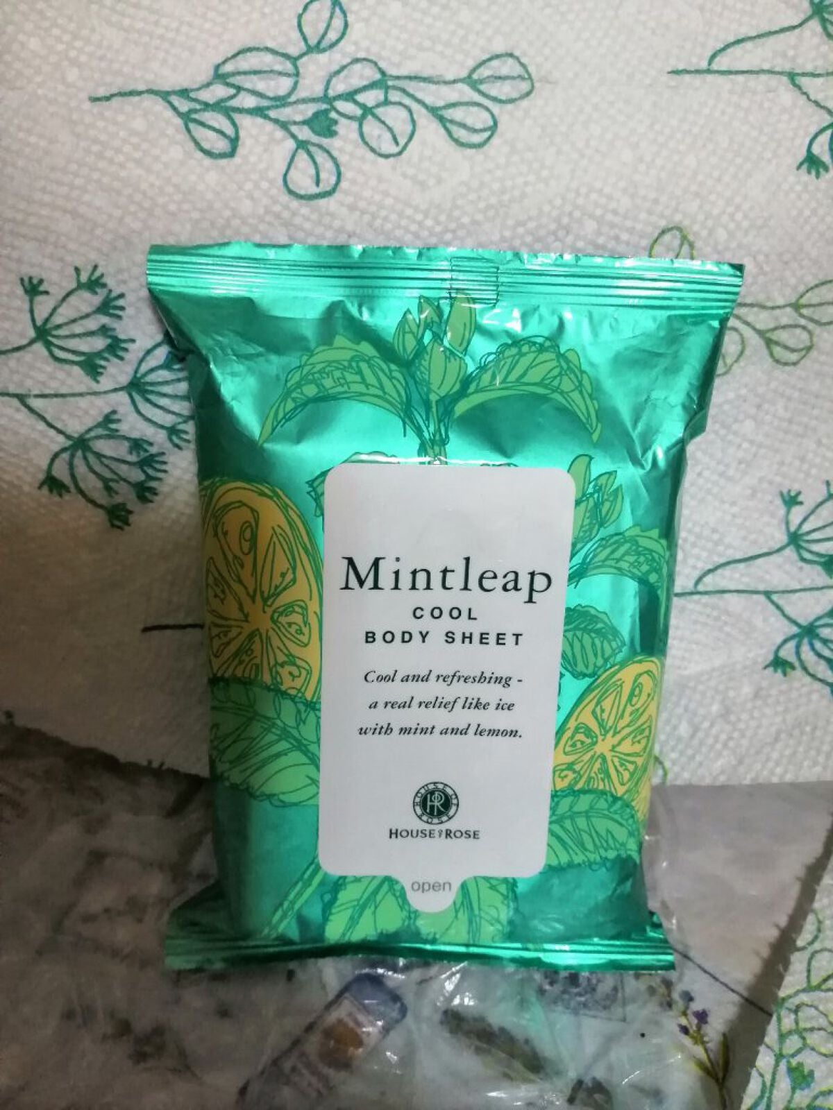 ミントリープ クール ボディシート/ハウス オブ ローゼ/ボディシートを使ったクチコミ(1枚目)