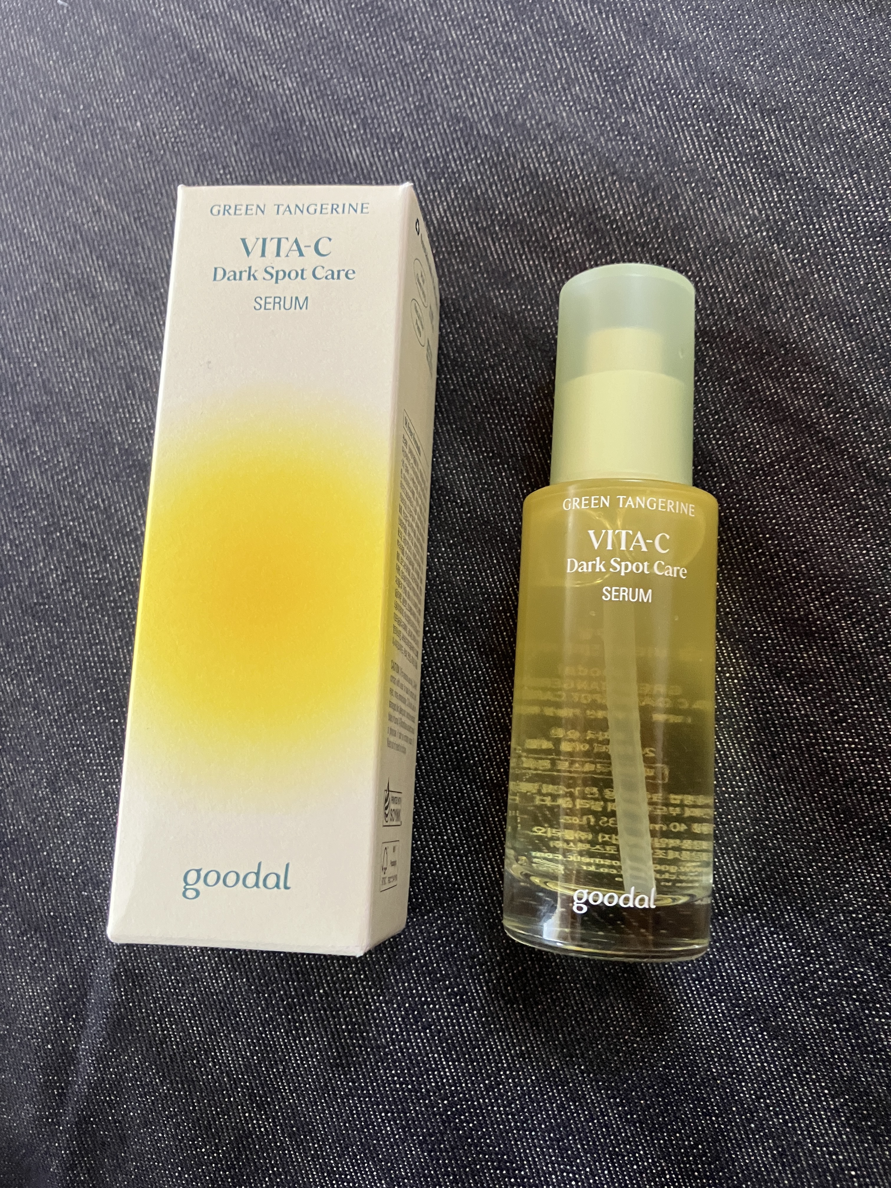 グリーンタンジェリン ビタC ダークスポットケアセラム/goodal/美容液を使ったクチコミ（1枚目）