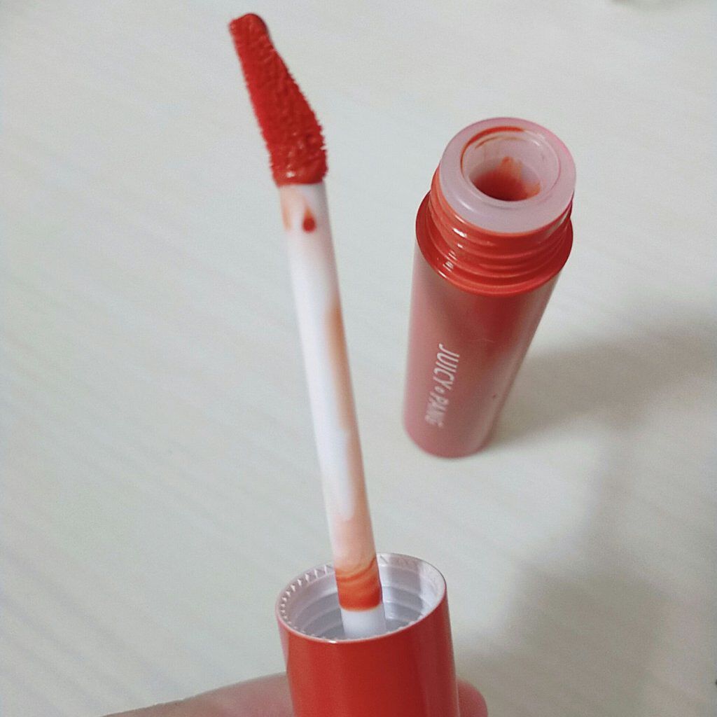 ジューシーパン シュガーティント[Rola Rola]  OR01/A’pieu/リップティントを使ったクチコミ（2枚目）