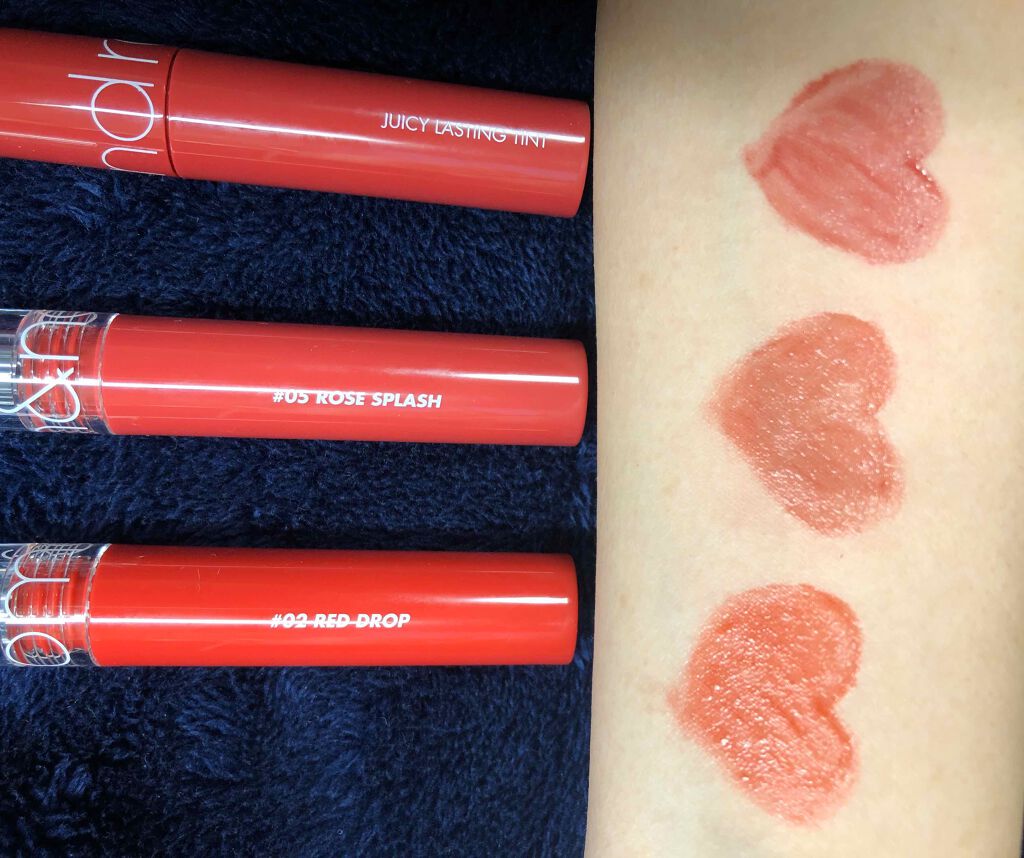 ジューシーラスティングティント/rom&nd/リップティントを使ったクチコミ(1枚目)