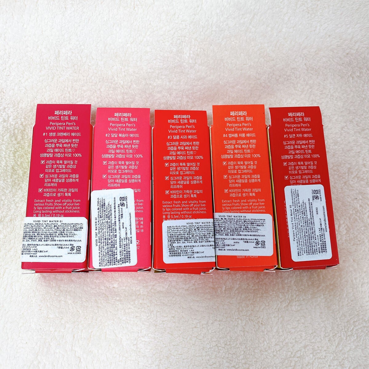 カラーフィットティント ウォータージェル/PERIPERA/口紅を使ったクチコミ(5枚目)