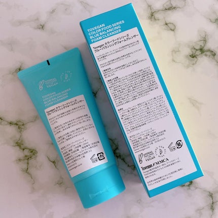 カラーフードシリーズブルーバランシングフォームクレンザー/Tovegan/洗顔フォームを使ったクチコミ(6枚目)