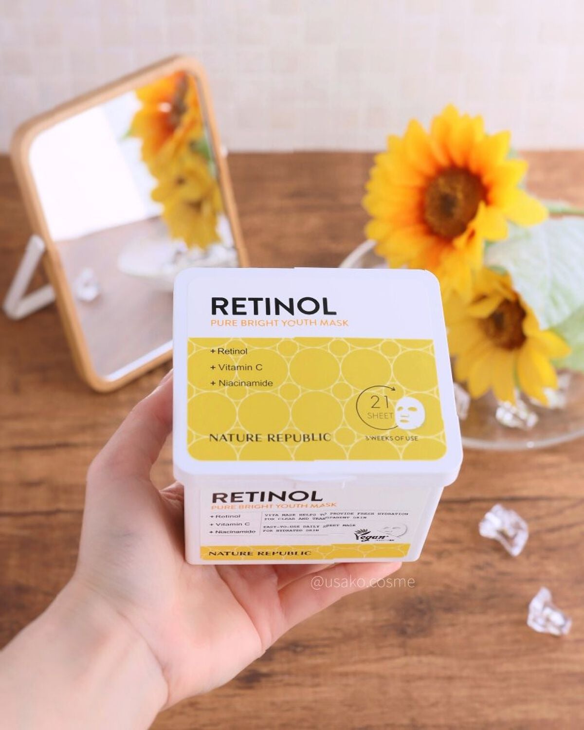 キューブマスク レチノール/ネイチャーリパブリック/シートマスク・パックを使ったクチコミ(2枚目)