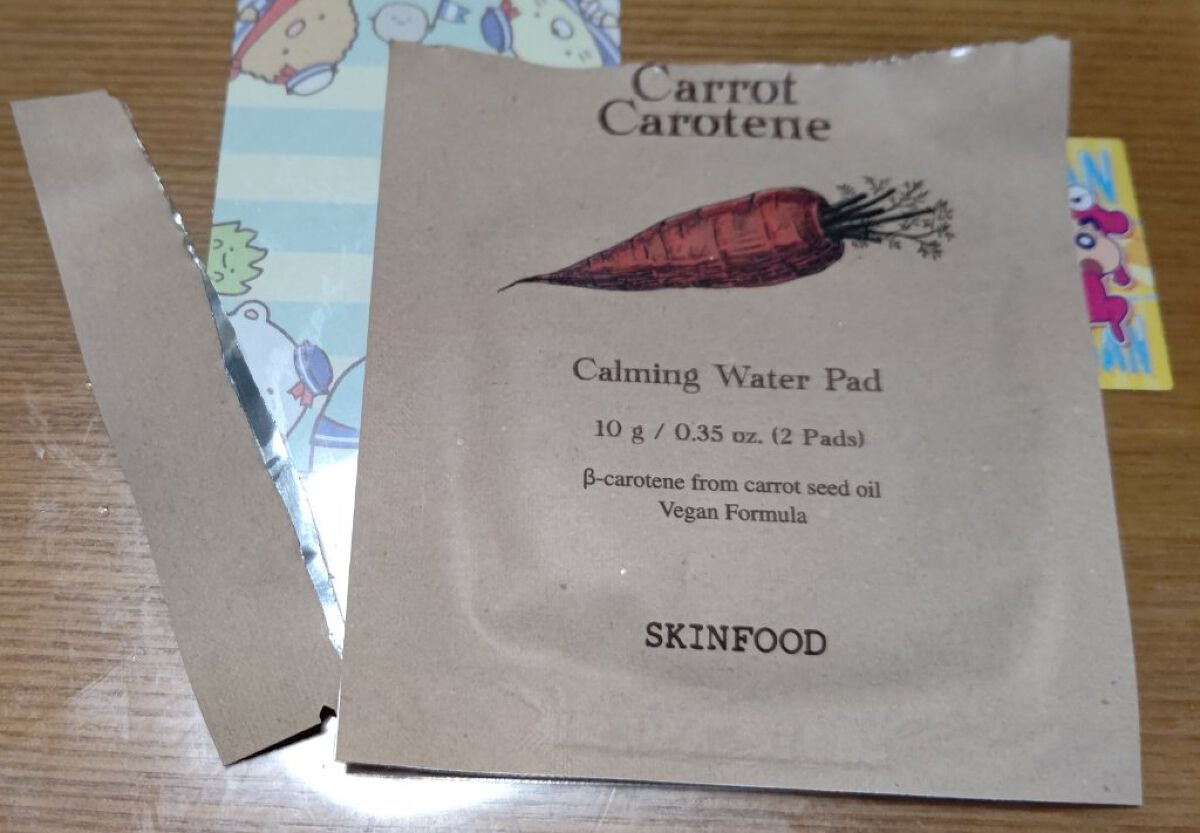 キャロットカロテン カーミングウォーターパッド/SKINFOOD/トナーパッドを使ったクチコミ(1枚目)