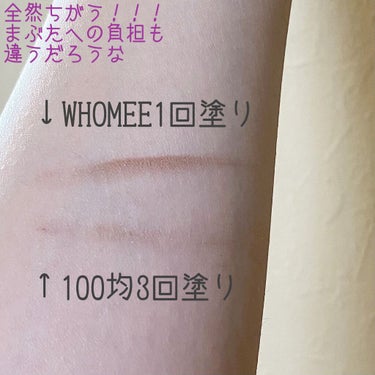 WHOMEE アイシャドウブラシ S 熊野筆のクチコミ「100均のブラシ、使ってませんか？断然こちらがおすすめ！！⚠️﻿
【WHOMEE】﻿
ミッキー.....」（2枚目）