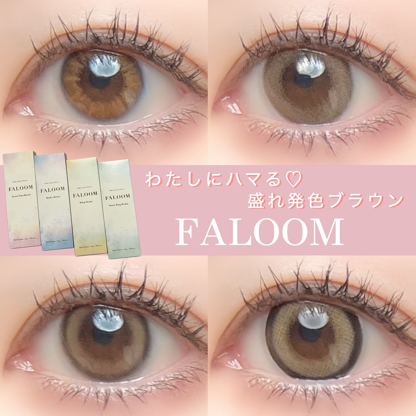 FALOOM 1DAY スモアリング/FALOOM/ワンデー（１DAY）カラコンを使ったクチコミ（1枚目）