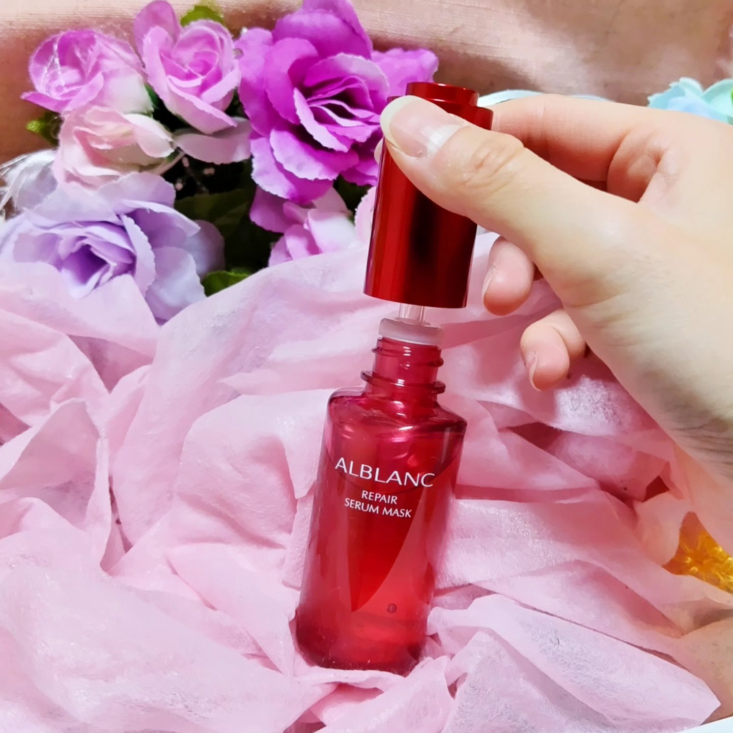 リペア セラムマスク/ALBLANC/美容液を使ったクチコミ（2枚目）