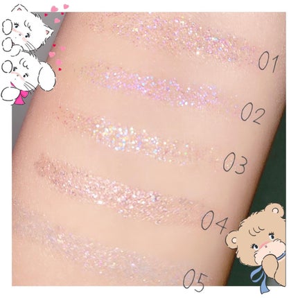 ジルスチュアート アイダイヤモンド グリマー/JILL STUART/グリッターを使ったクチコミ(2枚目)