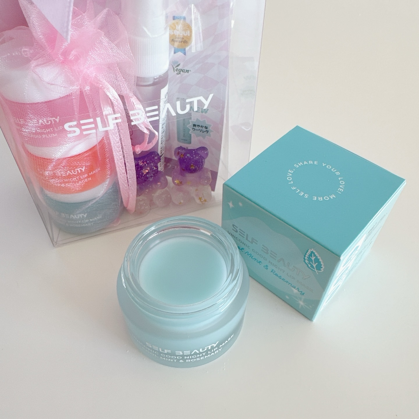 ユニコーングッドナイトリップマスク カカドゥプラム/SELF BEAUTY/リップマスクを使ったクチコミ（2枚目）