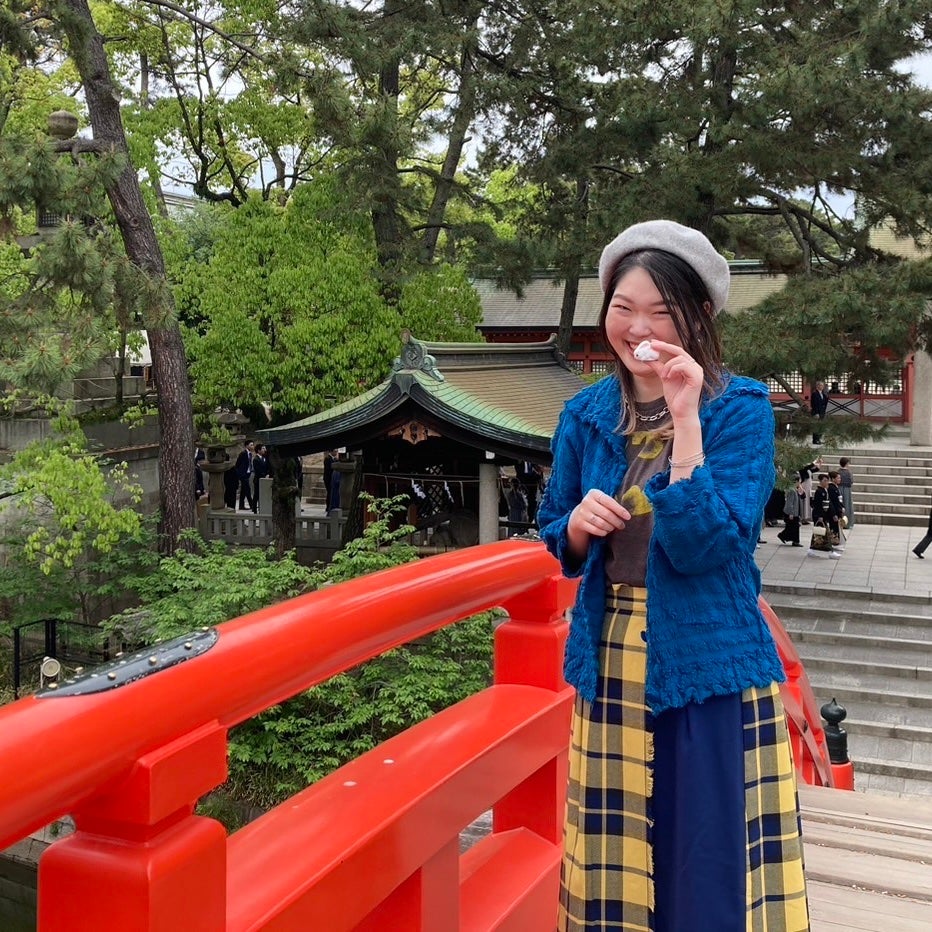 顔タイプ診断士のぞみ on LIPS 「初の住吉大社⛩️カーディガン:祖母お下がりイッセイミヤケTシャ..」(1枚目)