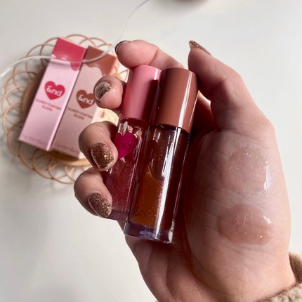 グラッシーコーティンググロス/&nd by rom&nd/リップグロスを使ったクチコミ(3枚目)