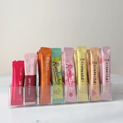 みづき☽コスメ*スキンケア on LIPS 「コンブチャとサプリ収納スッキリ〜🪄ケースはSHEINで購入しま..」(2枚目)