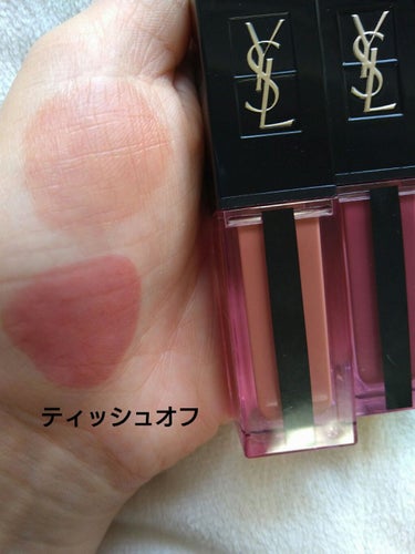 ルージュ ピュールクチュール ヴェルニ ウォーターステイン/YVES SAINT LAURENT BEAUTE/口紅を使ったクチコミ（4枚目）