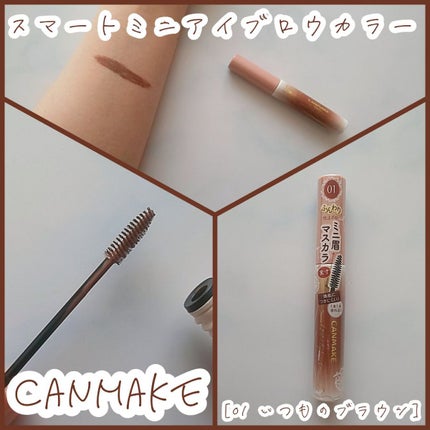 スマートミニアイブロウカラー/キャンメイク/眉マスカラを使ったクチコミ(1枚目)