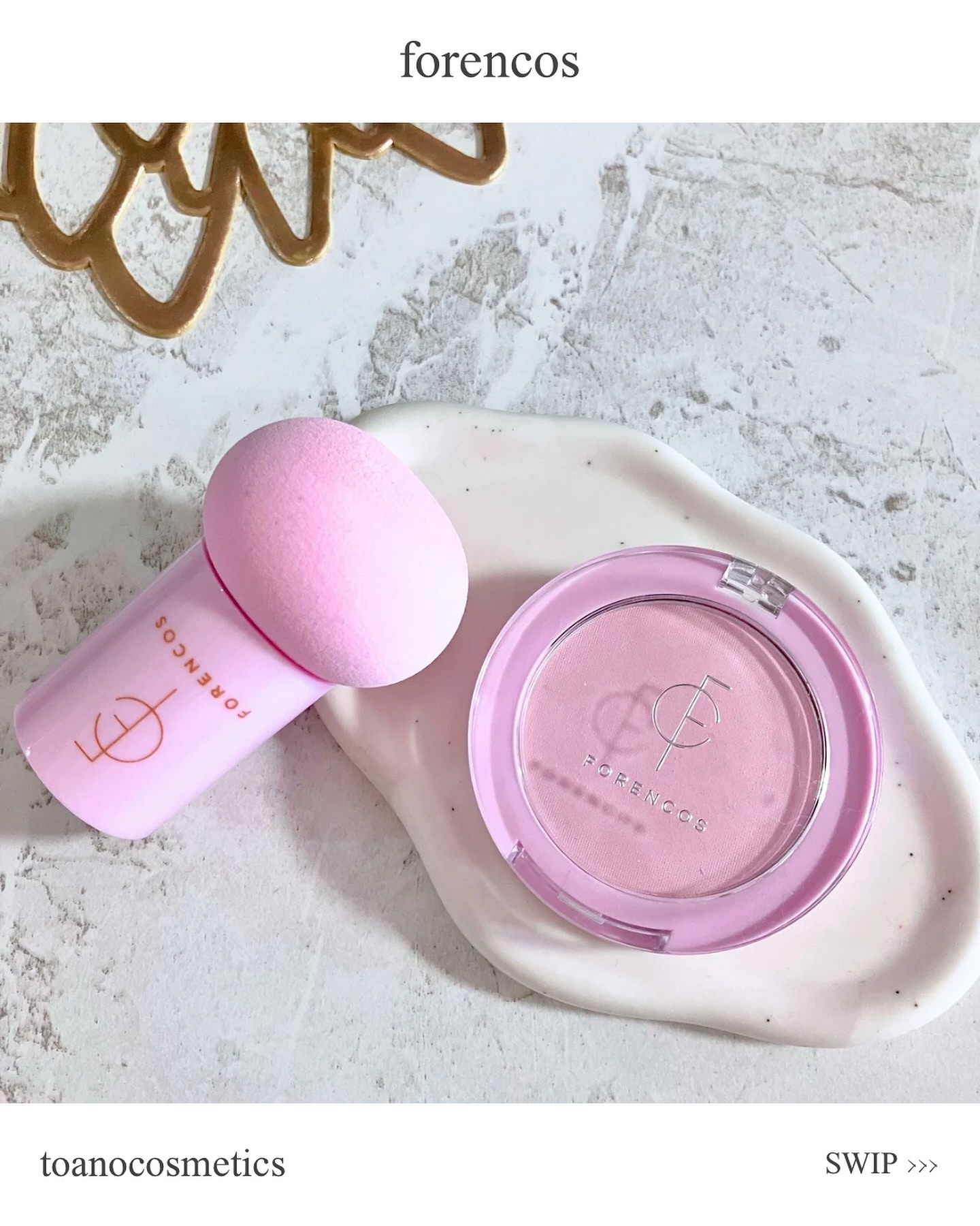 ピュアブラッシャー パフ付き 08 フォグ/フォレンコス/パウダーチークを使ったクチコミ（1枚目）