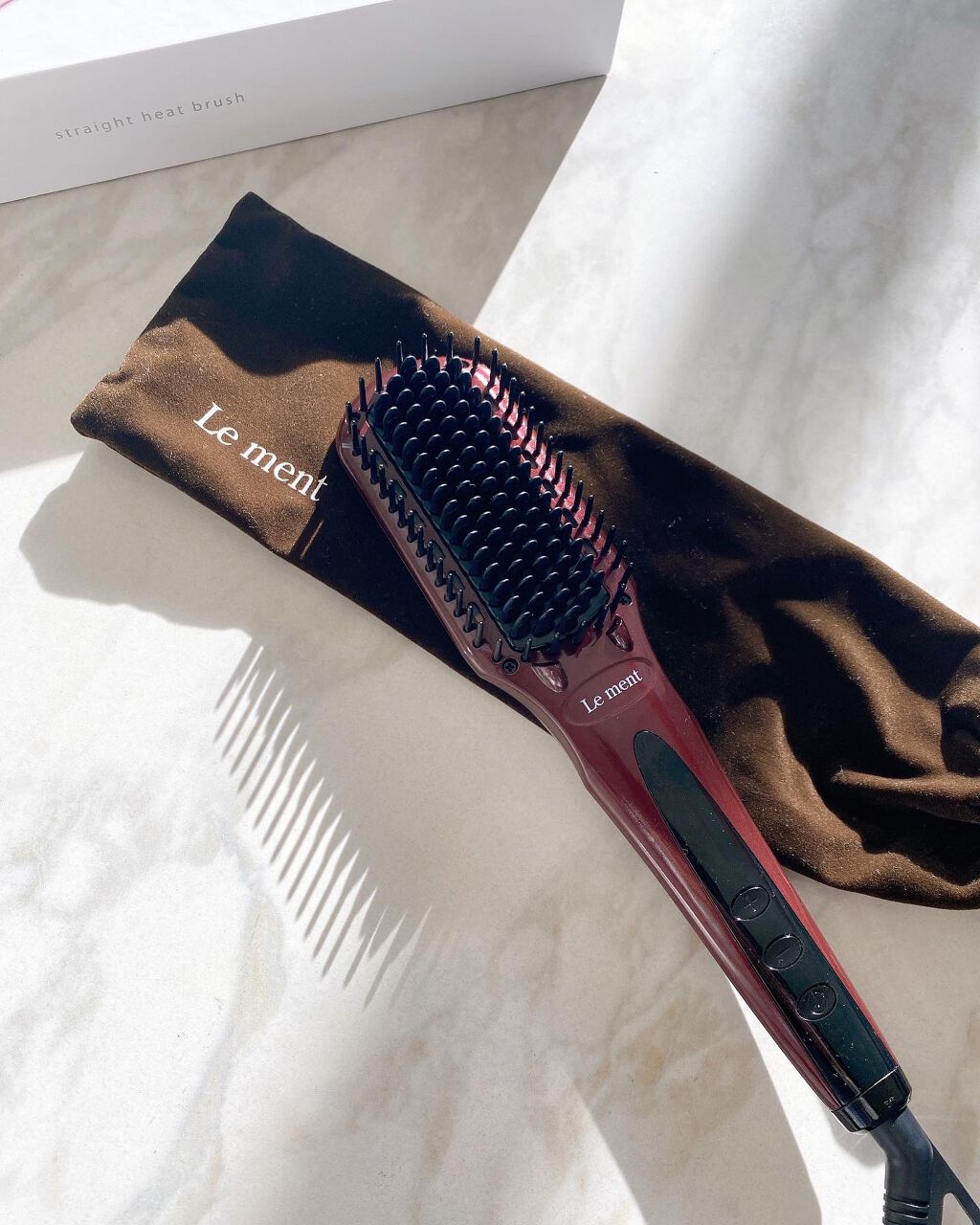 ストレートヒートブラシ/Le ment/ヒートブラシを使ったクチコミ（1枚目）