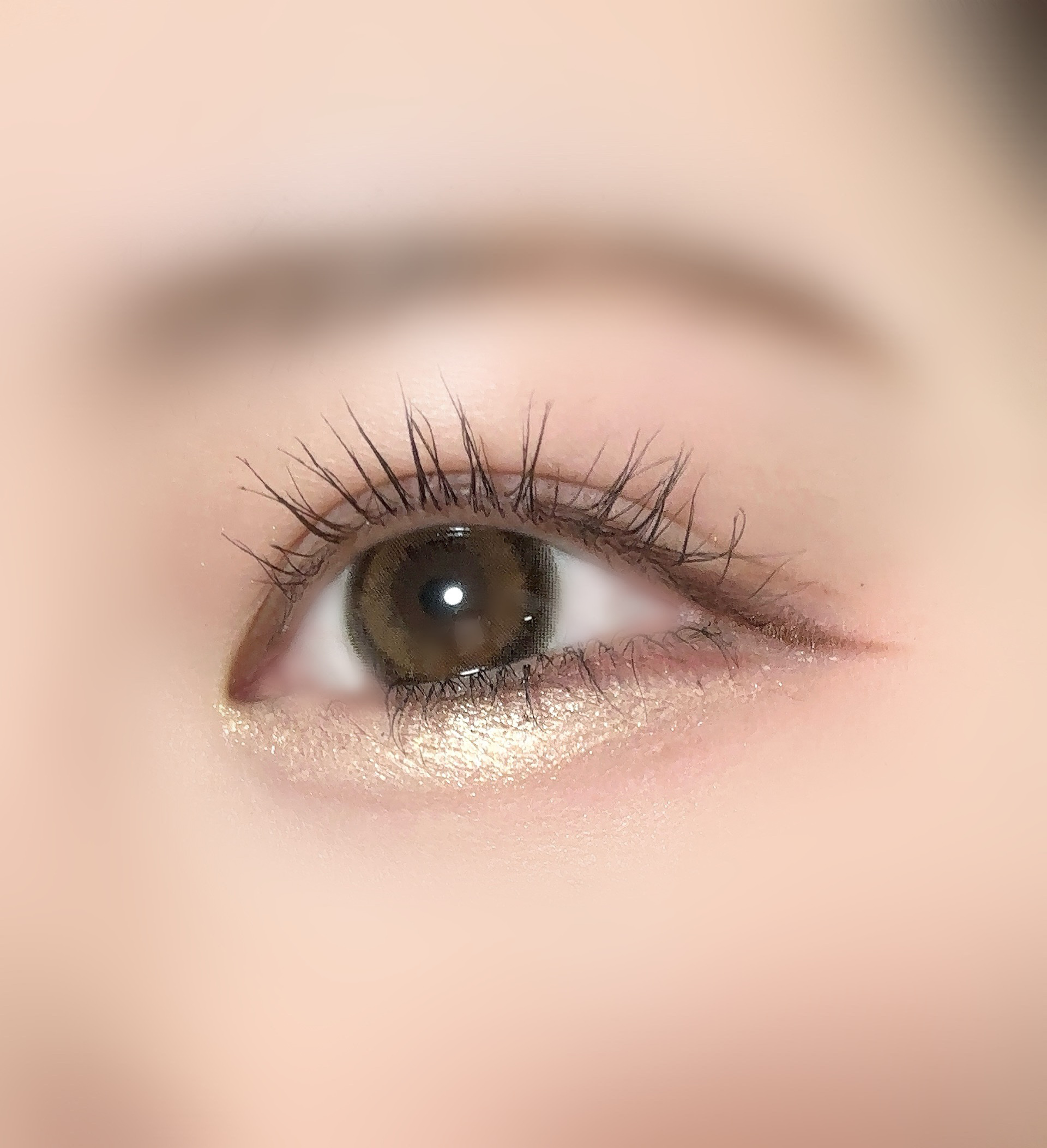 スティックラメシャドウ 01 シャンパンゴールド/ドーリーウインク/スティックアイシャドウを使ったクチコミ（1枚目）