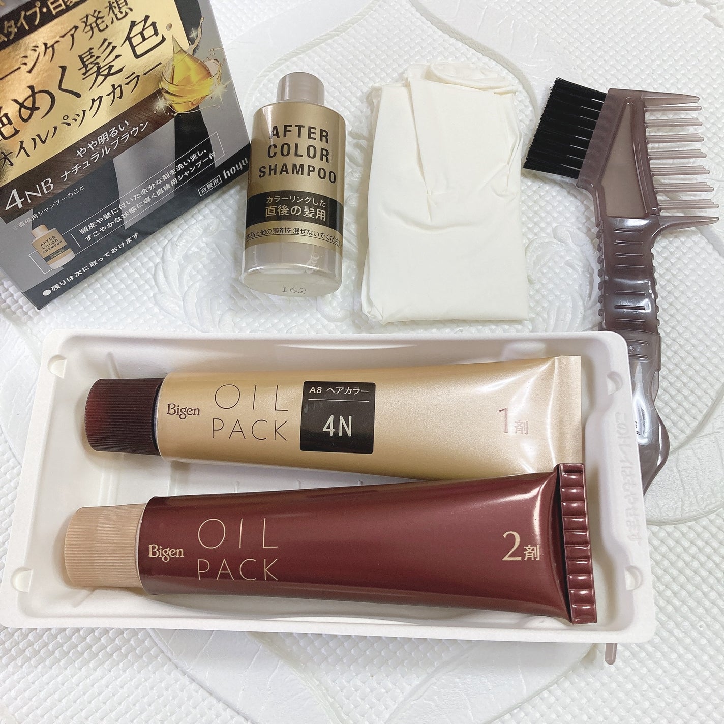 オイルパックカラー/ビゲン/ヘアカラーを使ったクチコミ(3枚目)