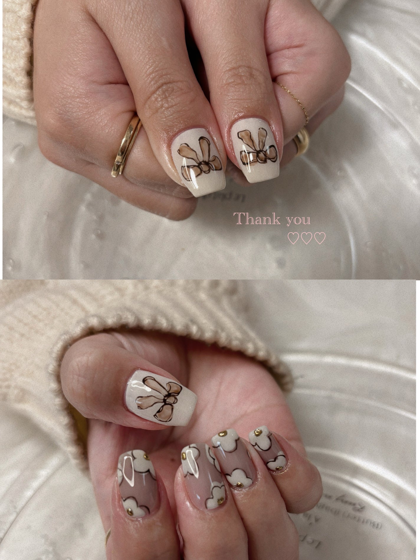 ayaaa0927 on LIPS 「#リボンネイル𓂃🎀𓈒𓏸手描きなのがかわいいᡣ𐭩ᡣ𐭩..」(1枚目)