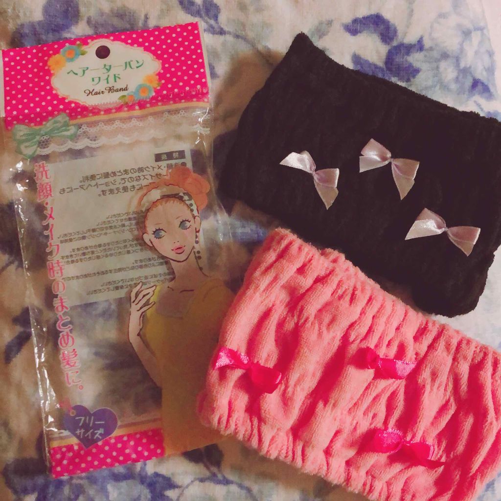 ヘアターバンワイド フリーサイズ/セリア/その他スキンケアグッズを使ったクチコミ（1枚目）