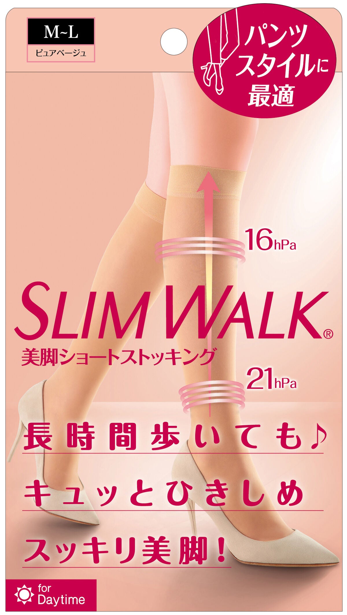 美脚ショートストッキング スリムウォーク美脚ショートストッキングM~L