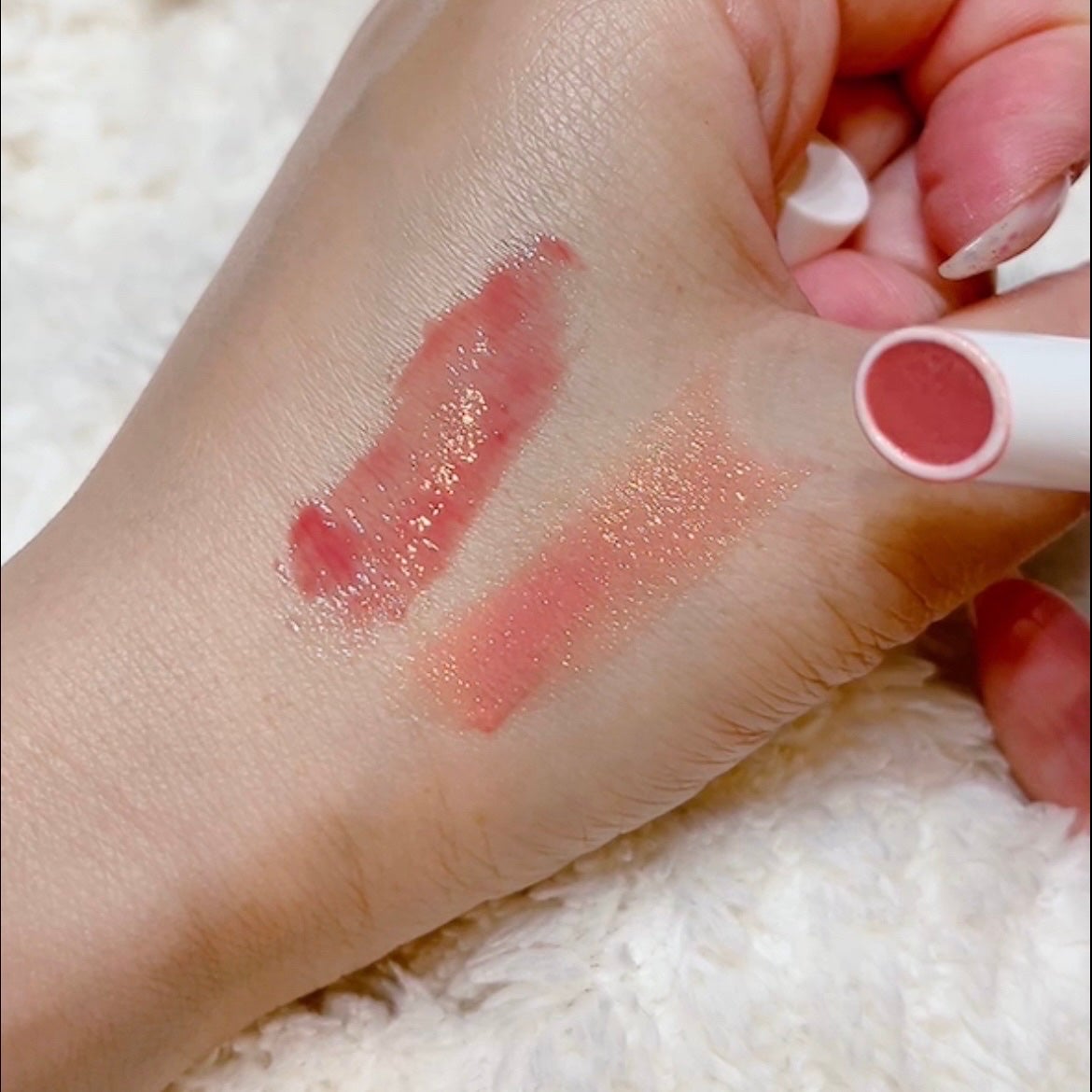 ベアグローペプチドメルティングバーム/PINATE/口紅を使ったクチコミ(6枚目)