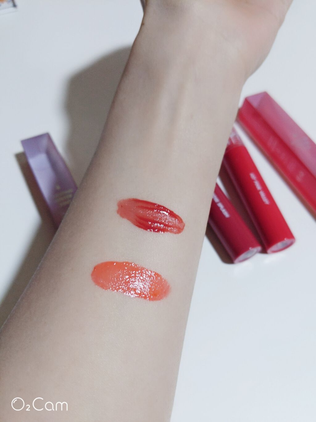 グラスティングウォーターティント/rom&nd/リップティントを使ったクチコミ（2枚目）