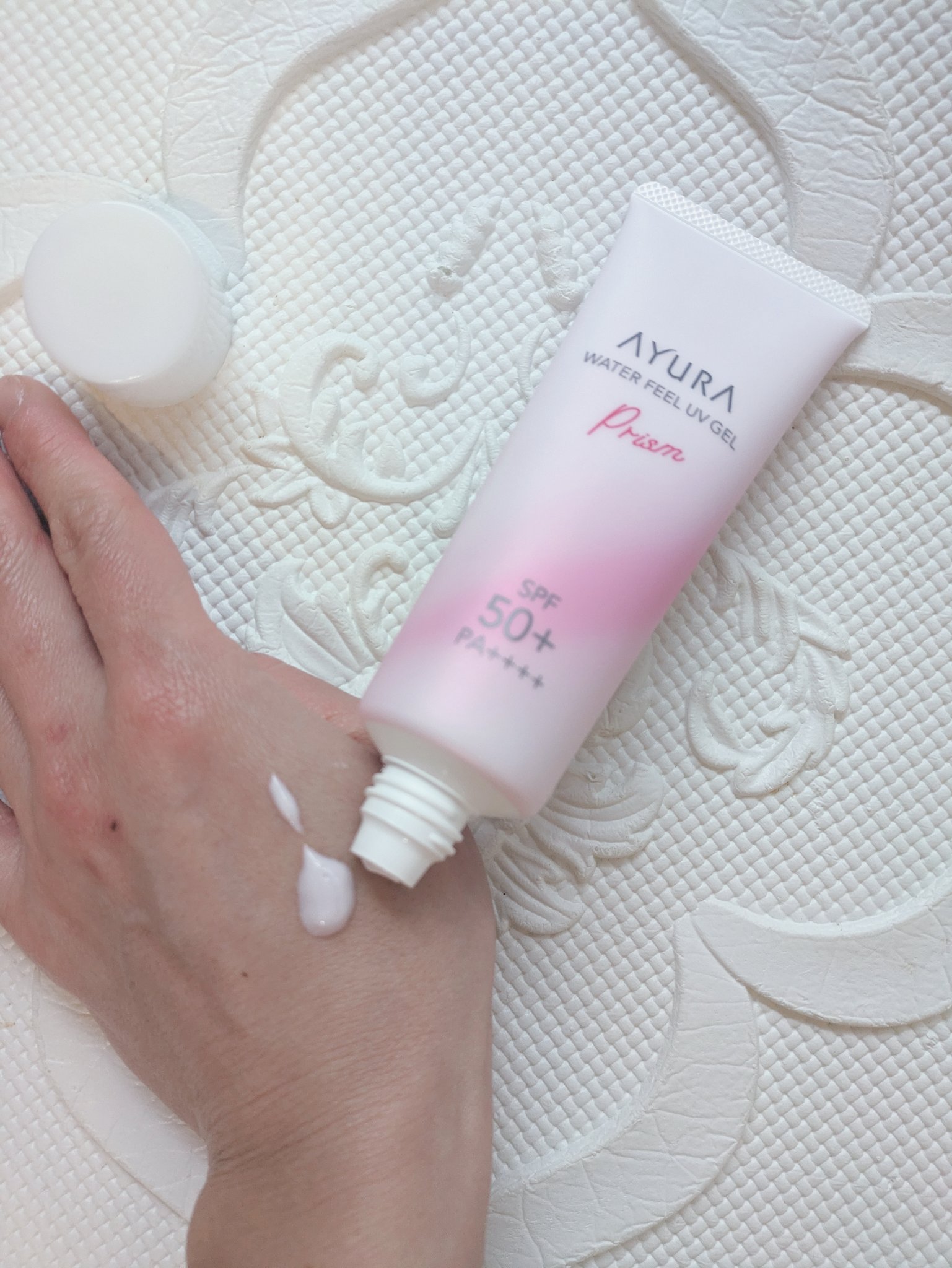 ウォーターフィールUVジェルα プリズム/AYURA/日焼け止めジェルを使ったクチコミ（2枚目）
