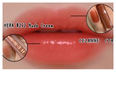 センシュアルスパイシーヌードボリュームマット 252 Nude Cream/HERA/口紅を使ったクチコミ（2枚目）