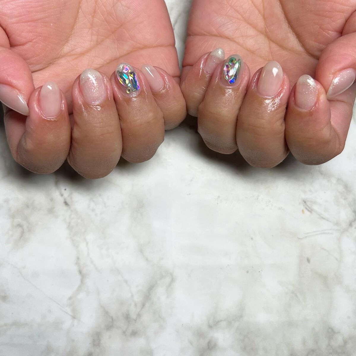 #キラキラネイル,#ネイル,#ニュアンスネイル,#スカルプネイル,#ジェルネイル,#ママネイル,#ギャルネイル,#大人ネイル,#派手ネイル,#ネイル,#城陽ネイル,#京都ネイルのネイルデザイン