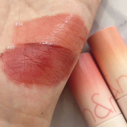 ジューシーラスティングティント/rom&nd/リップティントを使ったクチコミ(3枚目)