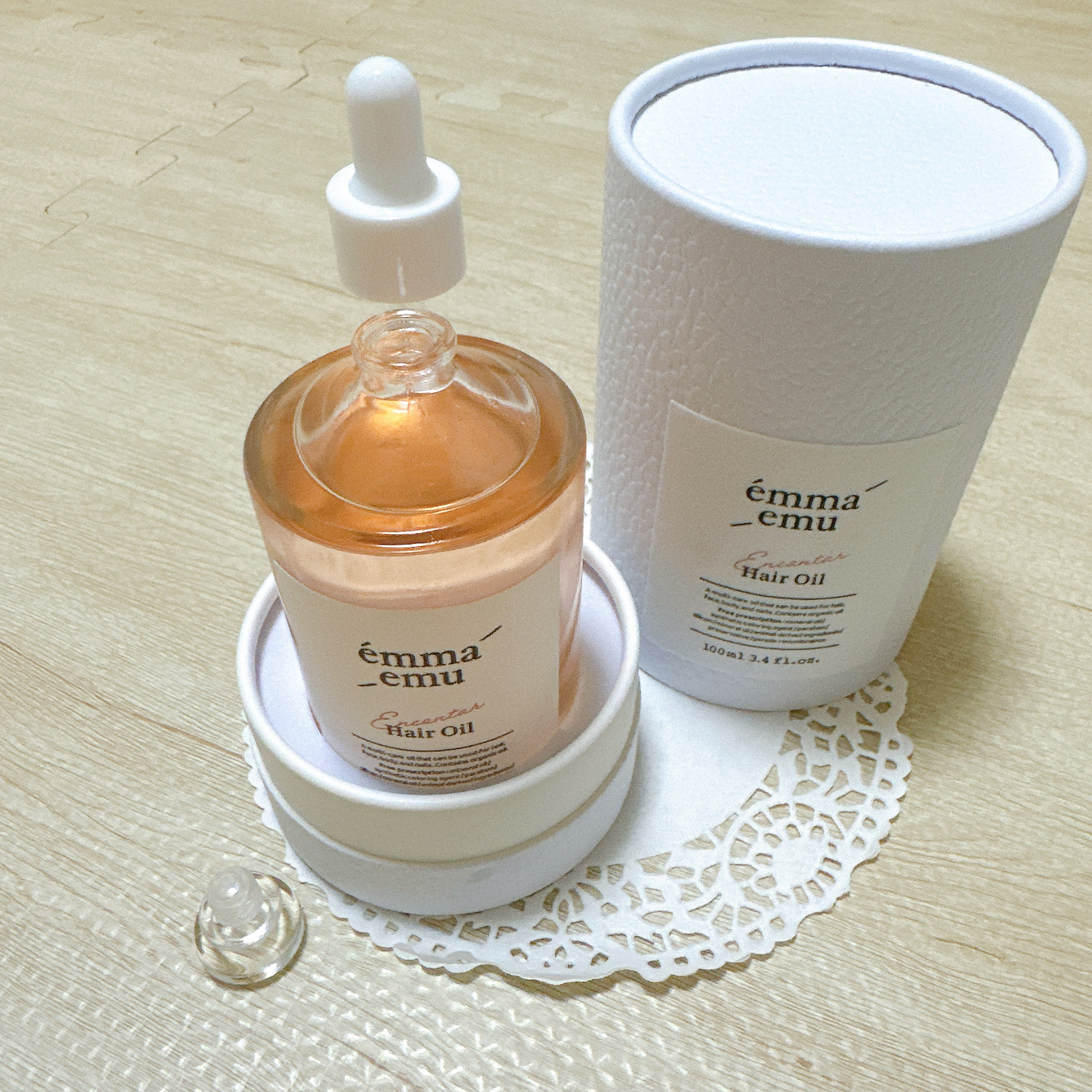 エンカンタールヘアオイル ピオニー＆ムスク/emma emu/ヘアオイルを使ったクチコミ（3枚目）