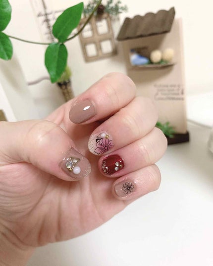 マイメロ ネイル/DAISO/マニキュアを使ったクチコミ(1枚目)