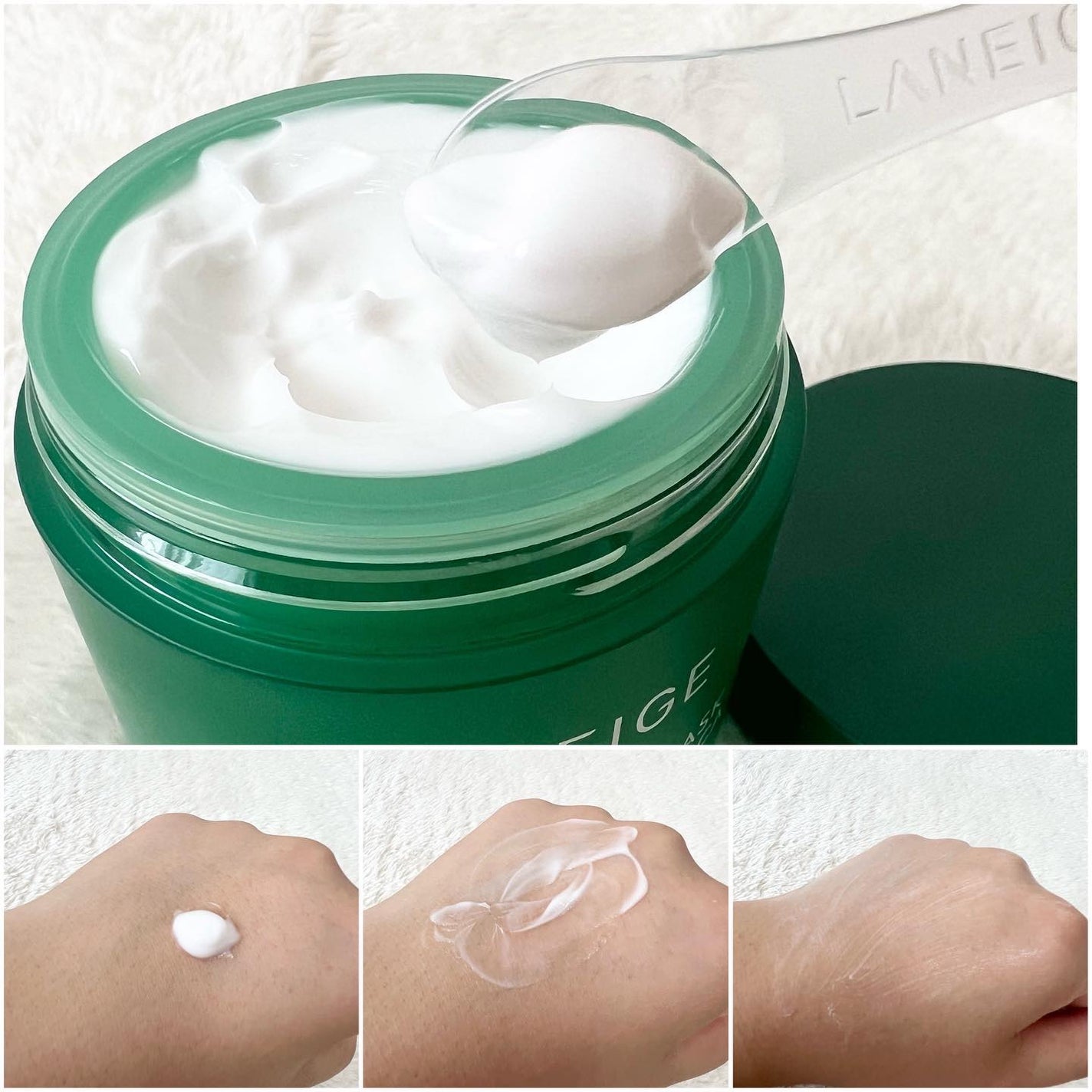 シカスリーピングマスク/LANEIGE/フェイスクリームを使ったクチコミ(5枚目)