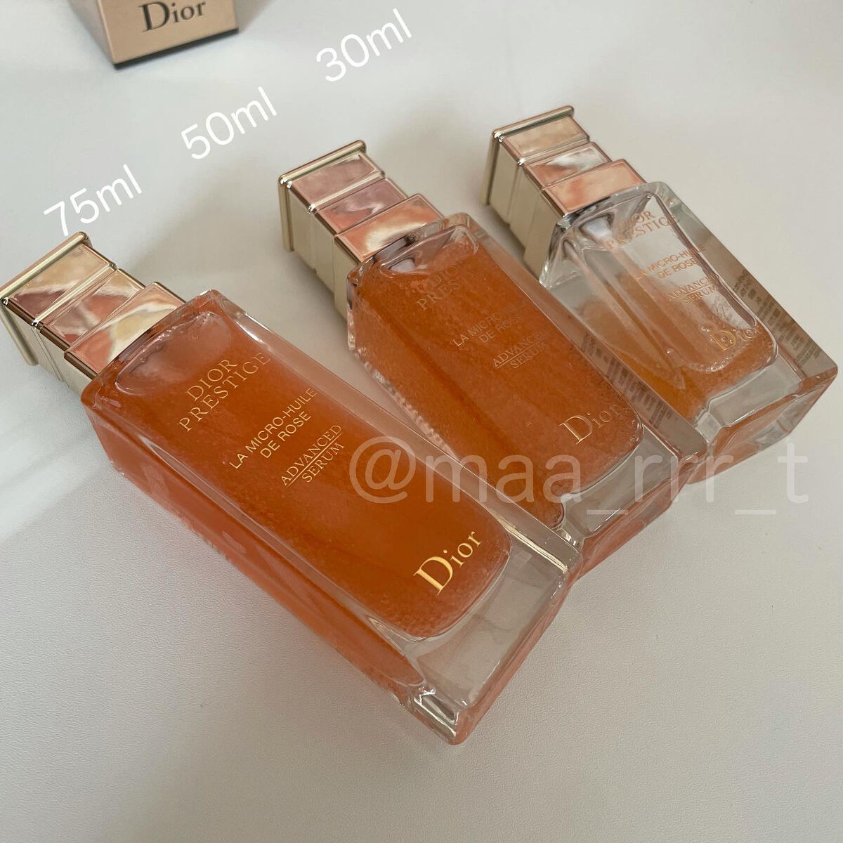 プレステージ マイクロ ユイル ド ローズ セラム/Dior/美容液を使ったクチコミ（2枚目）