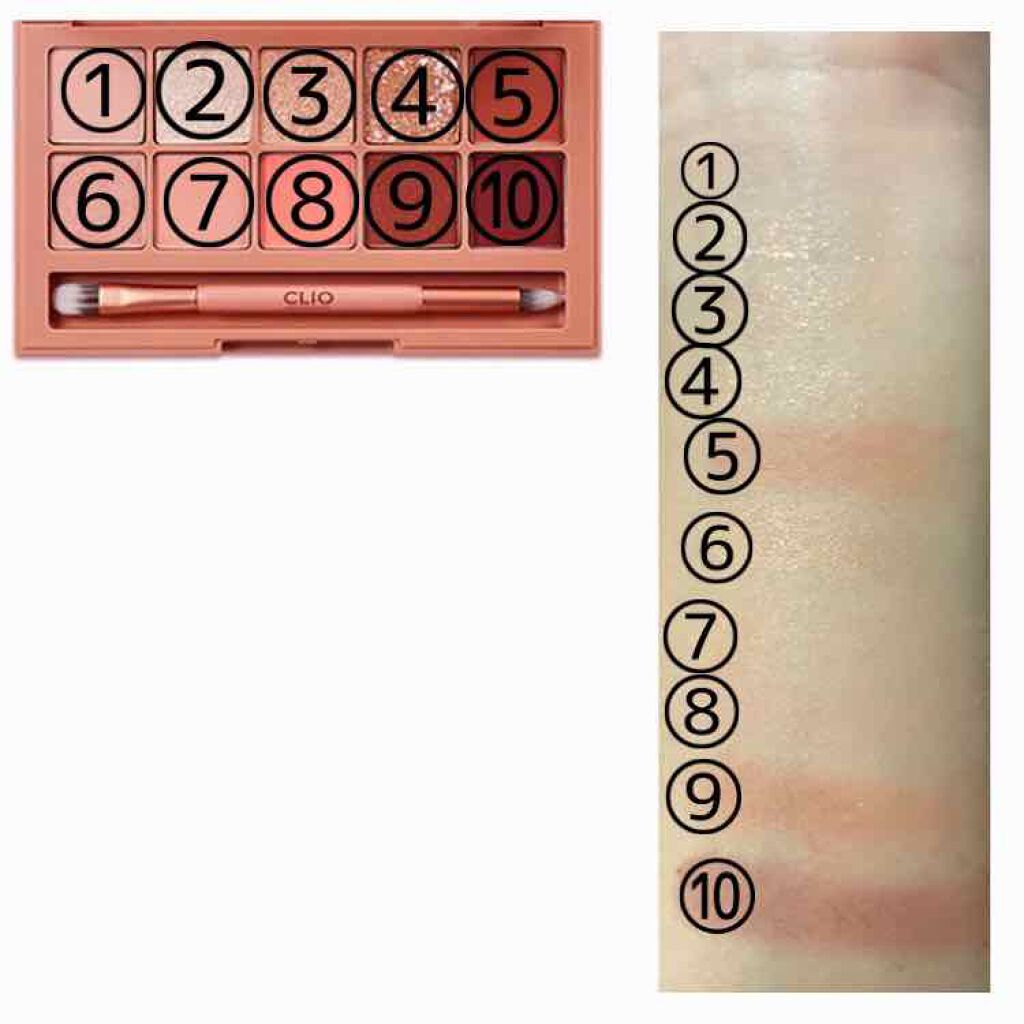 プロ アイ パレット/CLIO/アイシャドウパレットを使ったクチコミ（2枚目）