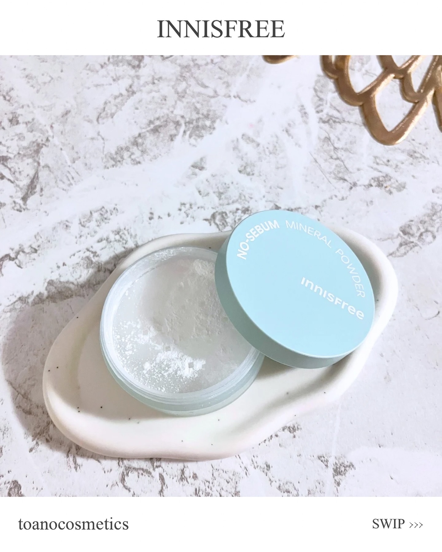 ノーセバム　ミネラルパウダー　N 5g/innisfree/ルースパウダーを使ったクチコミ（1枚目）