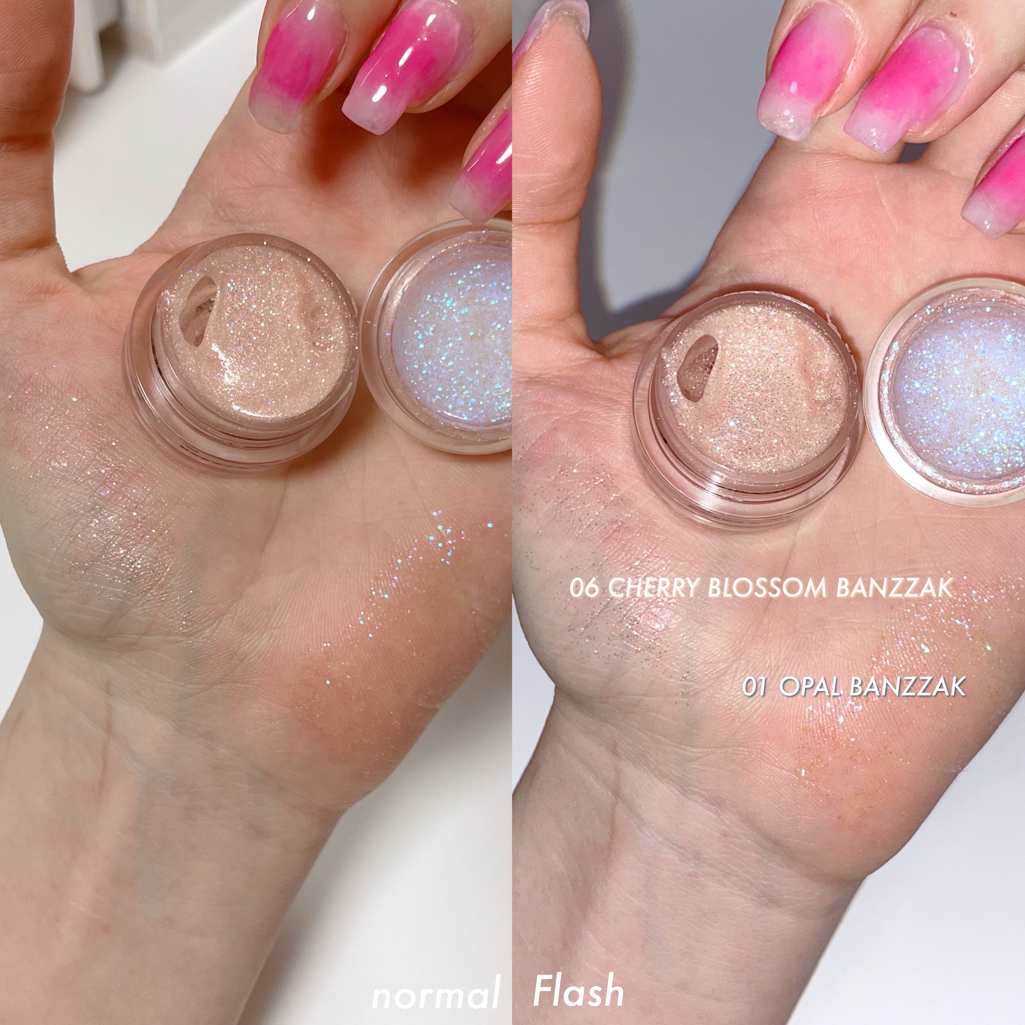 ジェリーグリッター 06 CHERRY BLOSSOM BANZZAK/TWINKLE POP/グリッターを使ったクチコミ（3枚目）