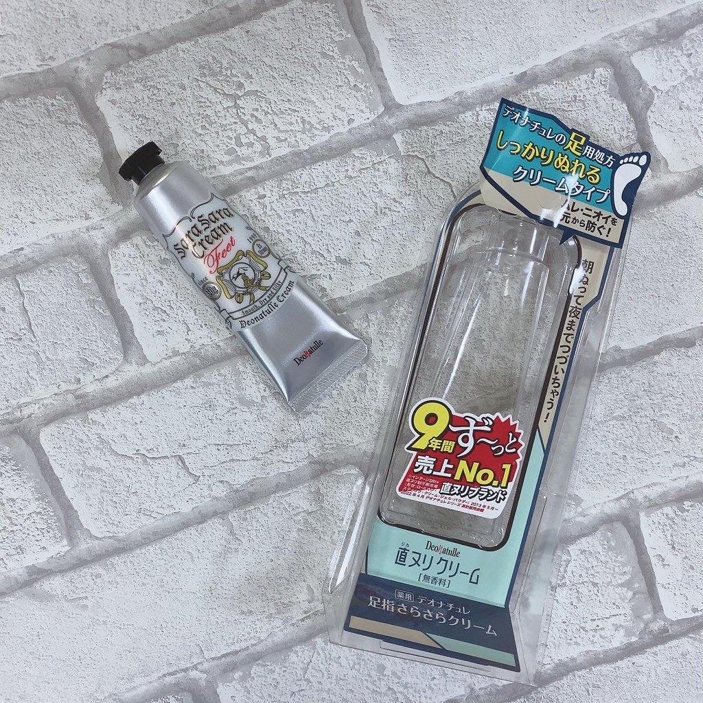 薬用足指さらさらクリーム/デオナチュレ/デオドラント・制汗剤を使ったクチコミ(3枚目)