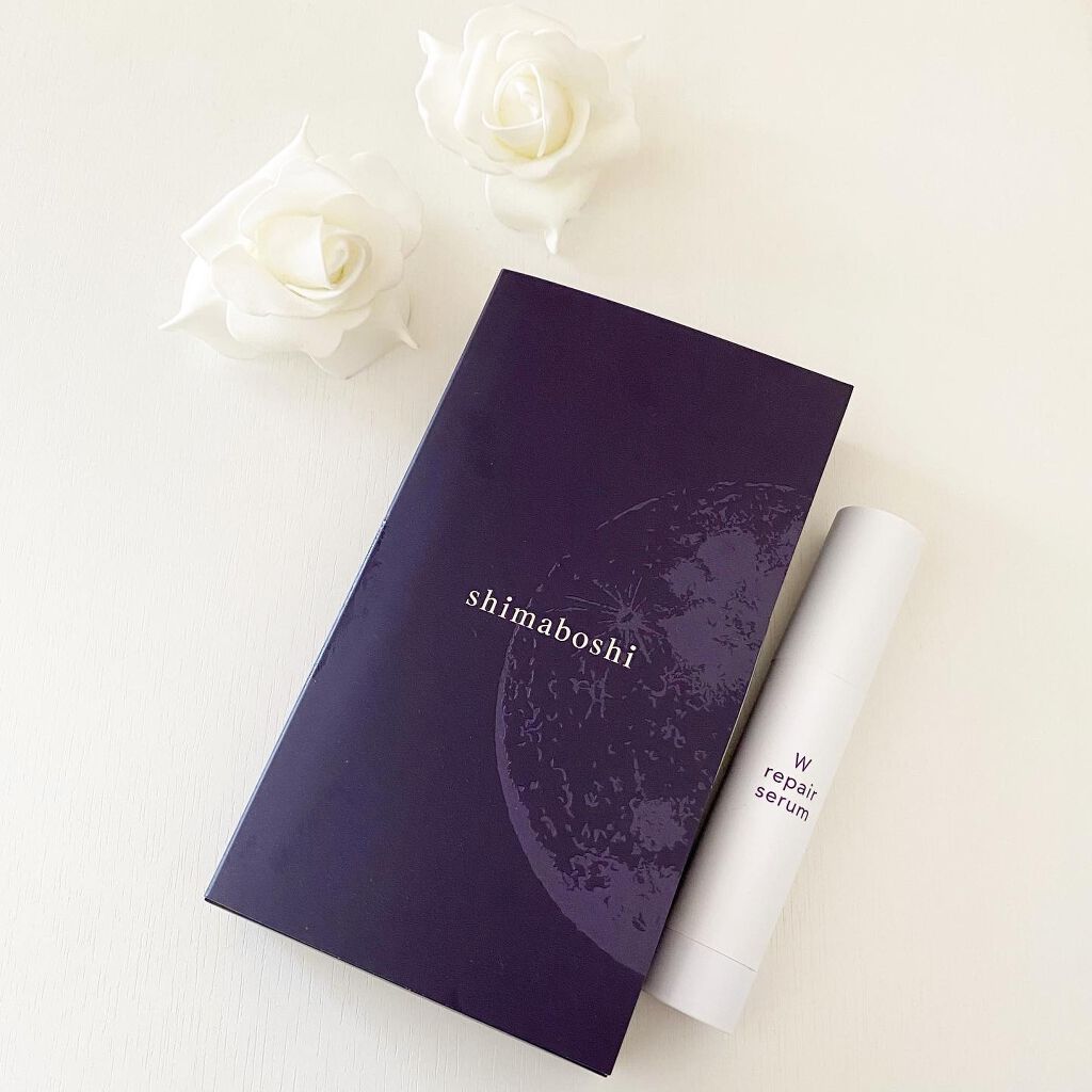 shimaboshi Wリペアセラムのクチコミ「『シマボシ Wリペアセラム』
.
薬用トリプル処方の贅沢な美容液🌟
.
✅シワ改善：ナイアシン.....」（1枚目）