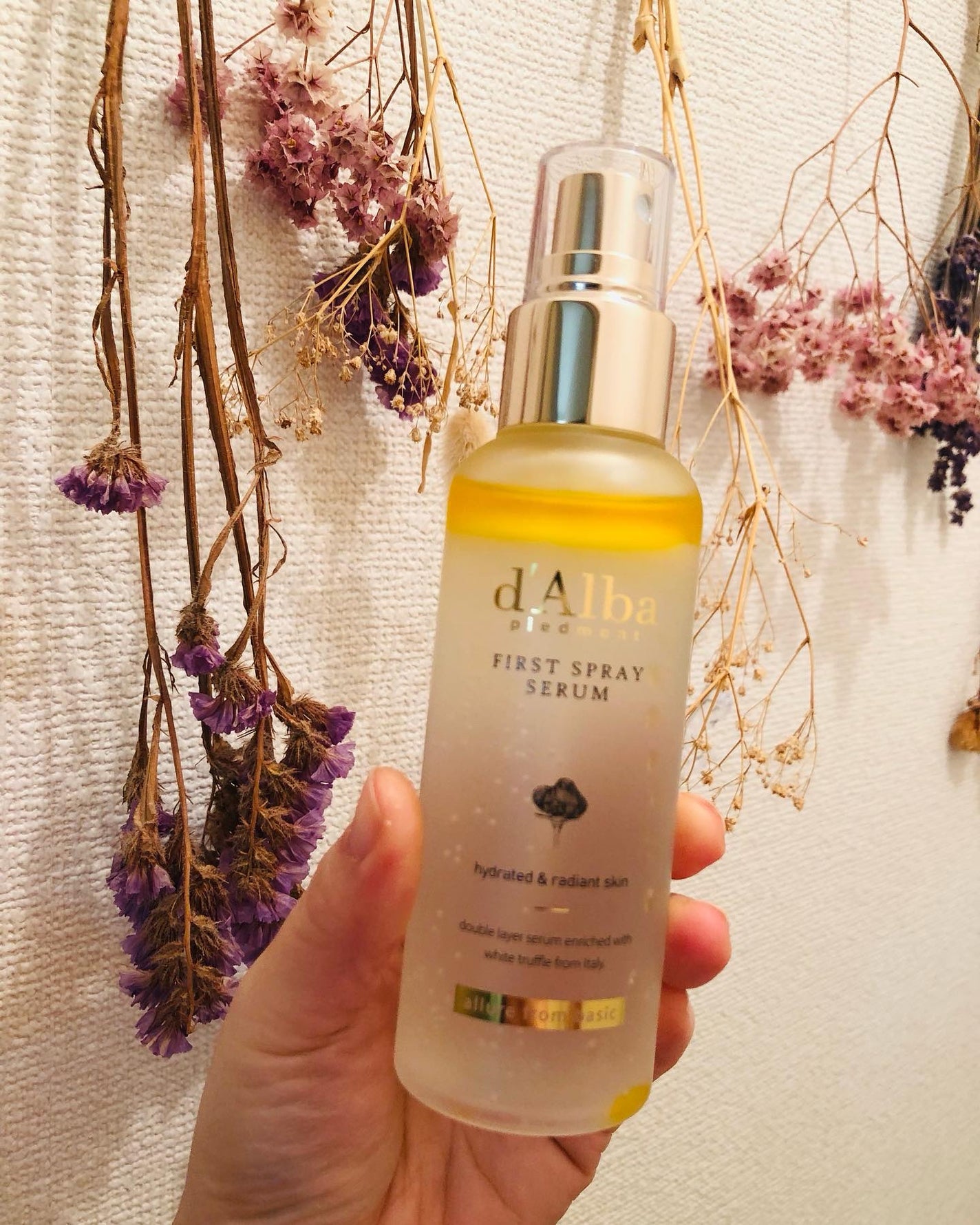 ダルバ ホワイトトリュフファーストスプレーセラム/ダルバ/ミスト状化粧水を使ったクチコミ(1枚目)